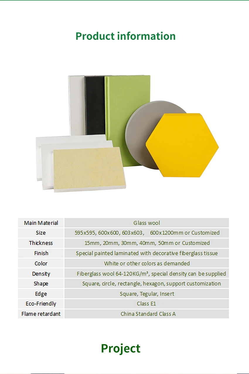 5decorative acoustic office ceiling tiles